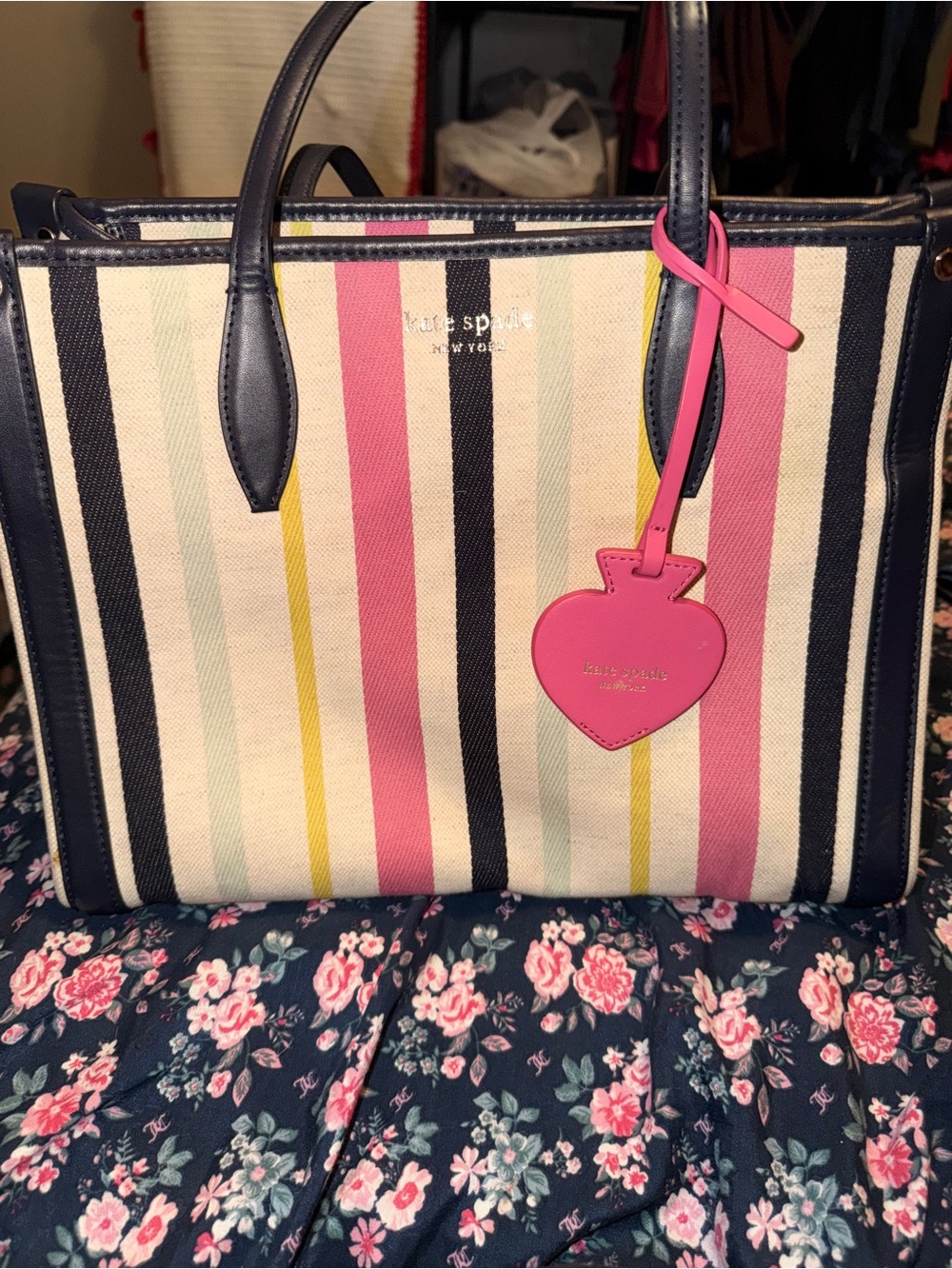 Kate Spade New York market breezy stripe tote
